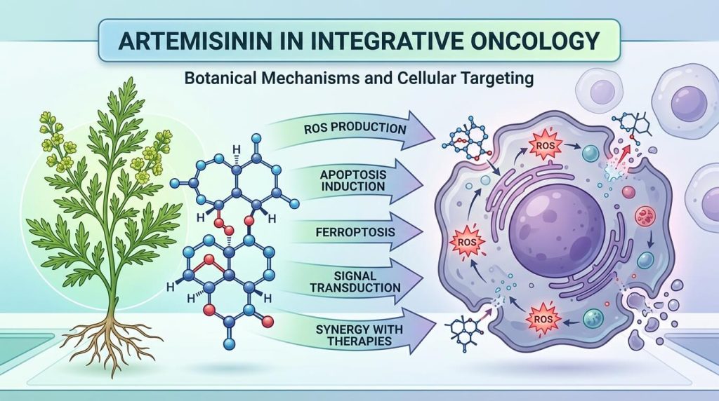 Artemisinin in Integrative Oncology: Botanical Mechanisms and Cellular Targeting