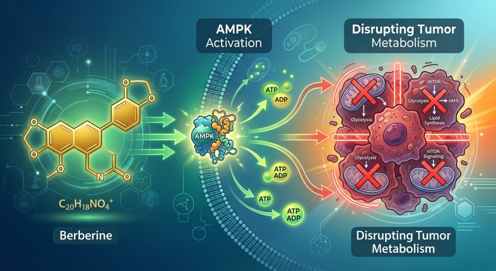 Berberine in Integrative Oncology: Activating AMPK Pathways and Disrupting Tumor Metabolism