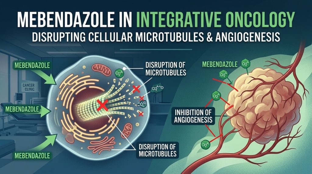 Mebendazole in Integrative Oncology: Disrupting Cellular Microtubules and Angiogenesis