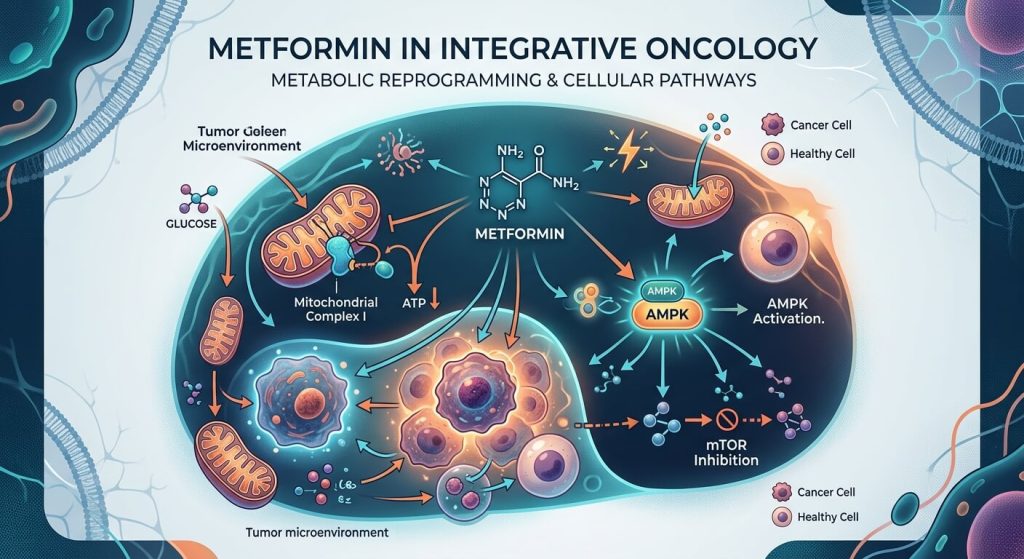 Metformin in Integrative Oncology: Metabolic Reprogramming and Cellular Pathways