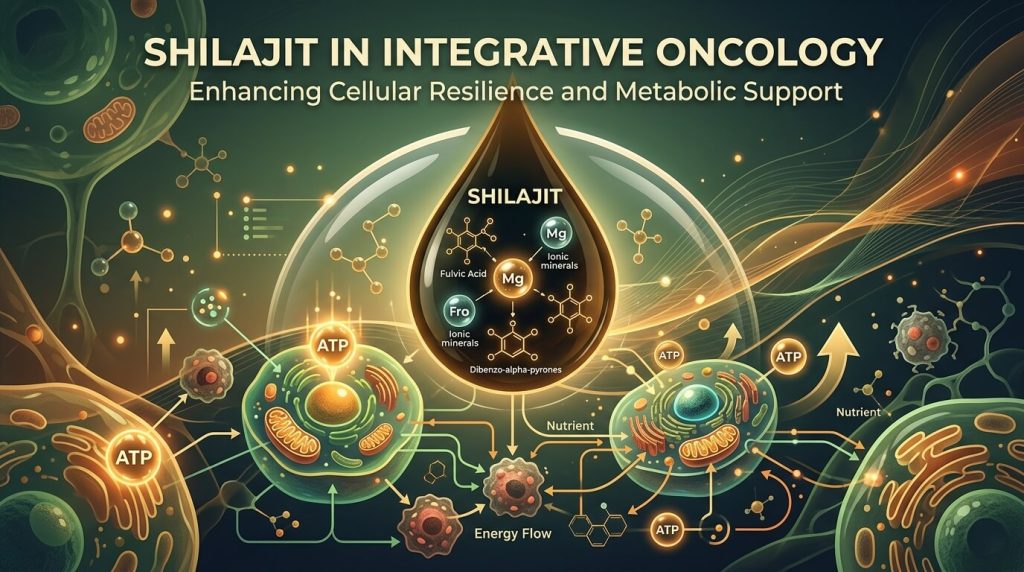 Shilajit in Integrative Oncology: Enhancing Cellular Resilience and Metabolic Support