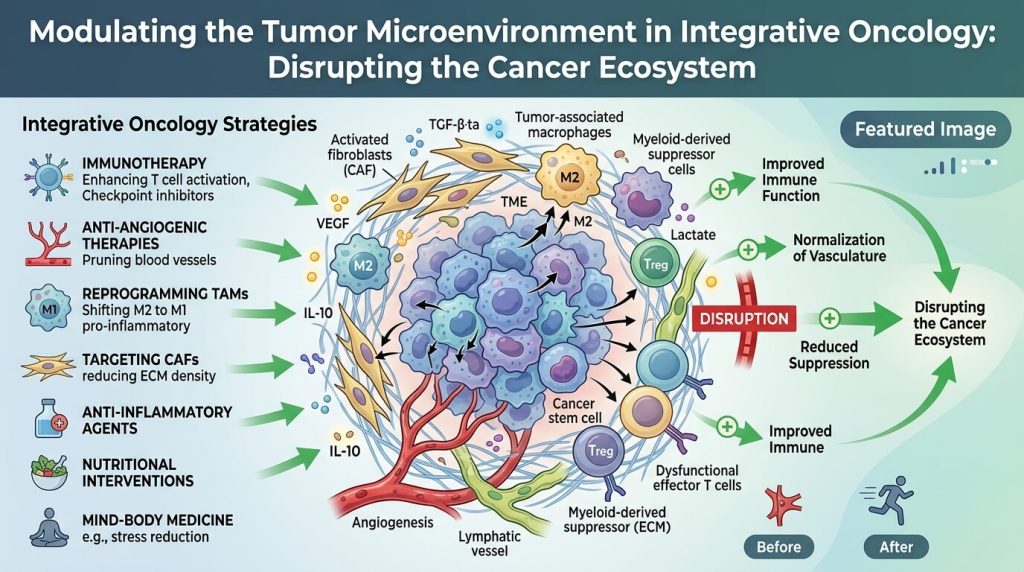 Modulating the Tumor Microenvironment in Integrative Oncology: Disrupting the Cancer Ecosystem