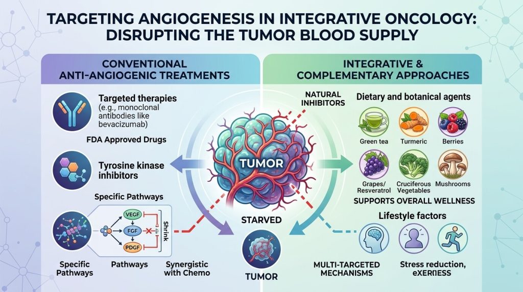 Targeting Angiogenesis in Integrative Oncology: Disrupting the Tumor Blood Supply