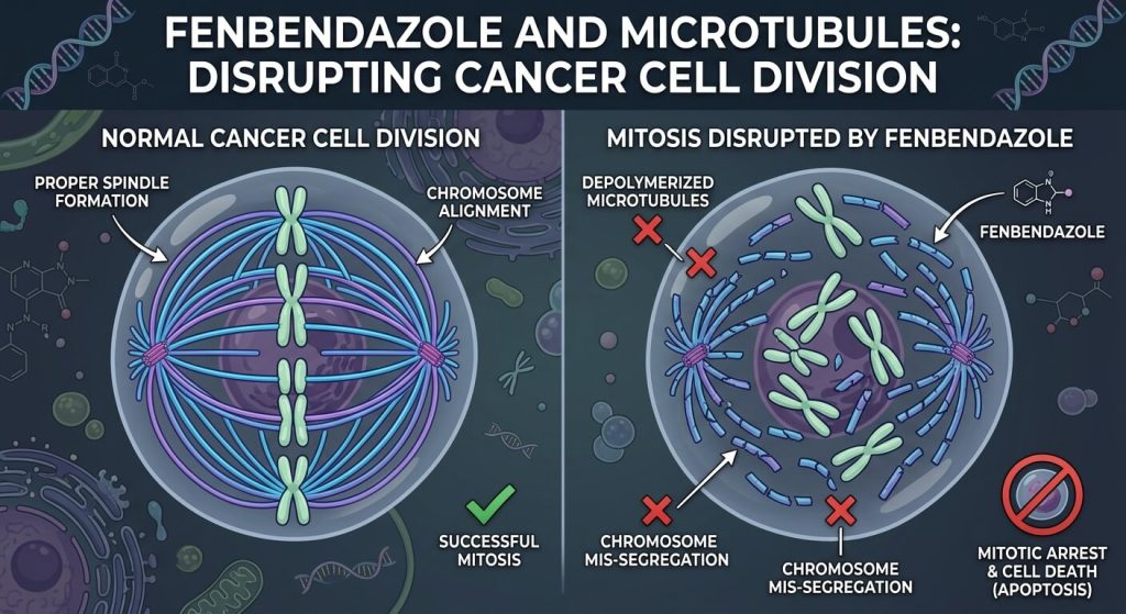 Fenbendazole and Microtubules: Disrupting Cancer Cell Division