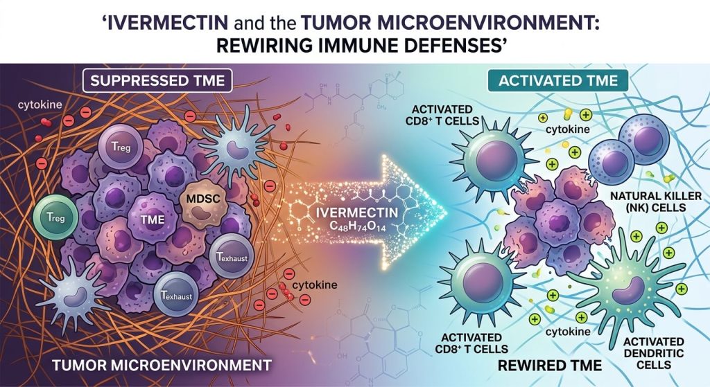 Ivermectin and the Tumor Microenvironment: Rewiring Immune Defenses