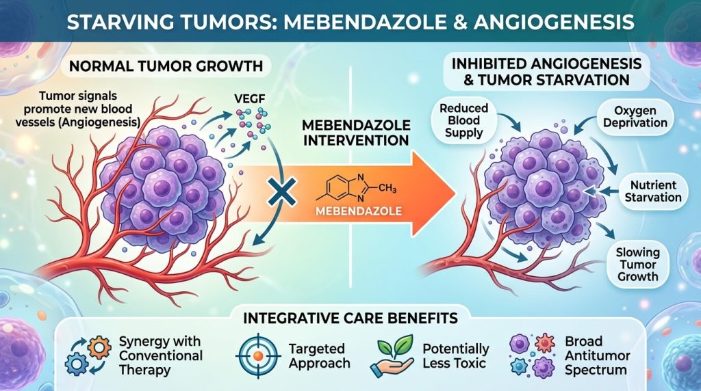Mebendazole and Angiogenesis: Starving Tumor Blood Supply in Integrative Care