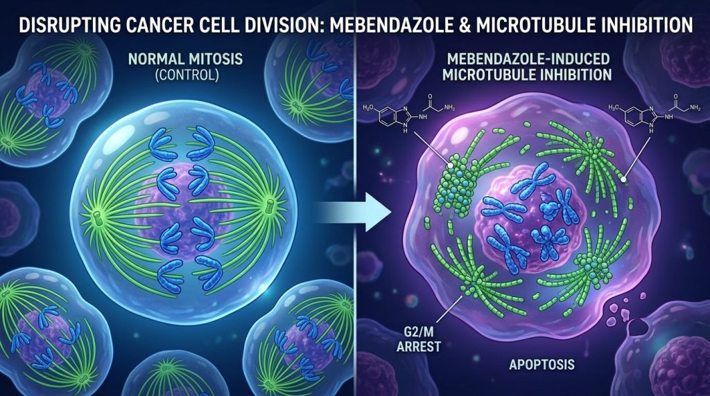 Mebendazole and Microtubule Inhibition: Disrupting Cancer Cell Division in Integrative Care