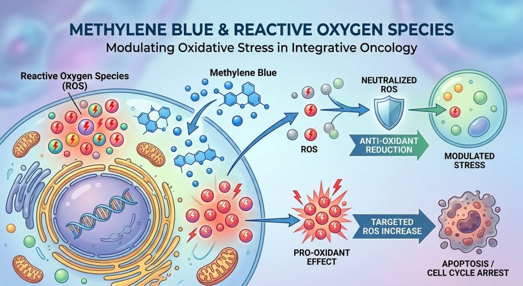 Methylene Blue and Reactive Oxygen Species: Modulating Oxidative Stress in Integrative Oncology